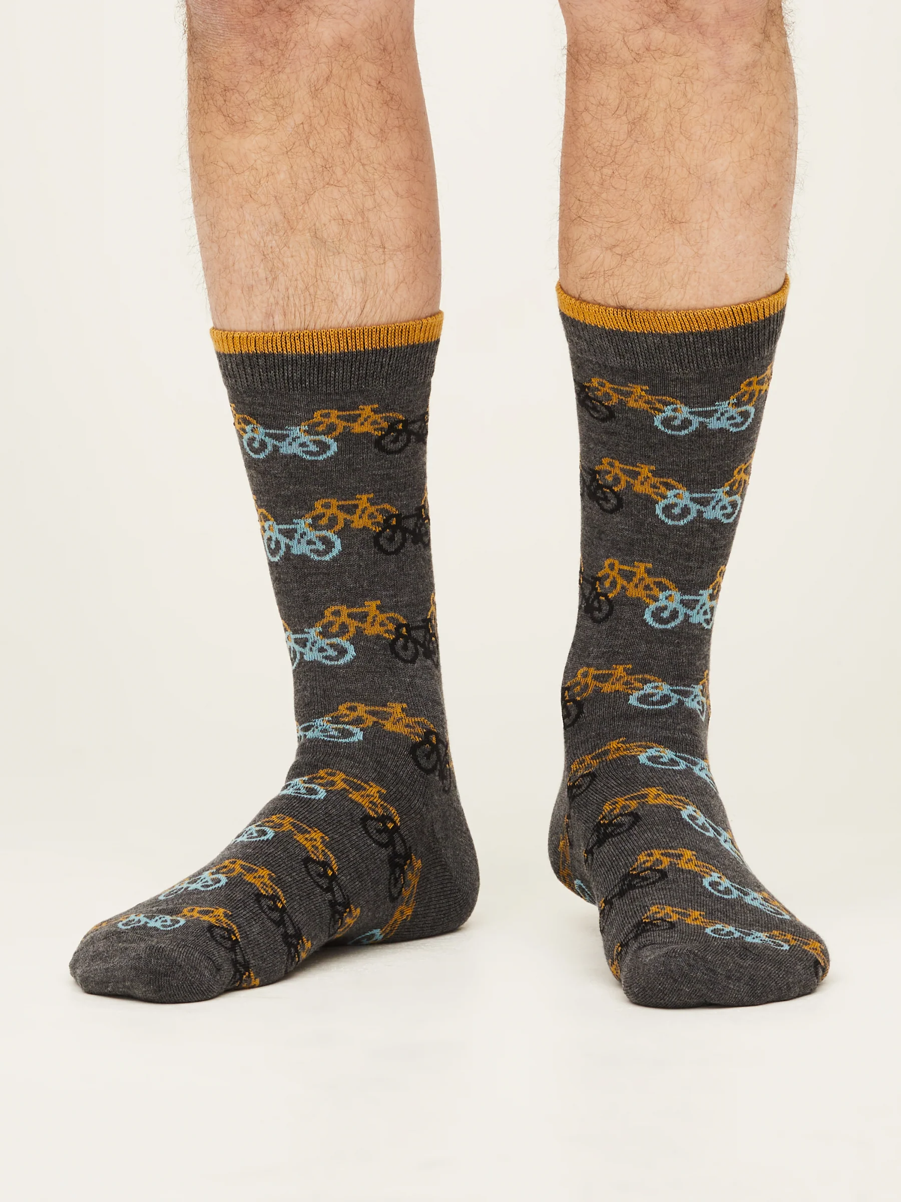 BICYCLE RACE SOCKS - DARK GREY MARLE - Flockneti