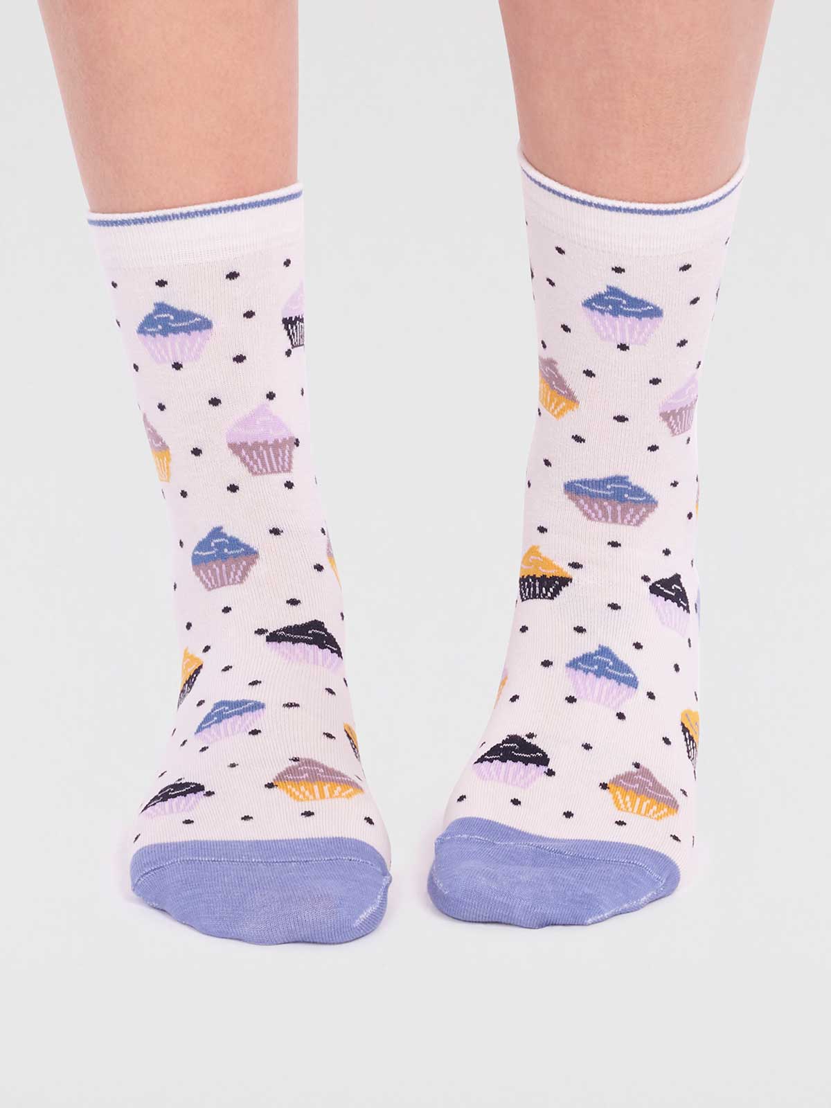 Fiona Organic Cotton Afternoon Tea Sock Box - Multi - Flockneti