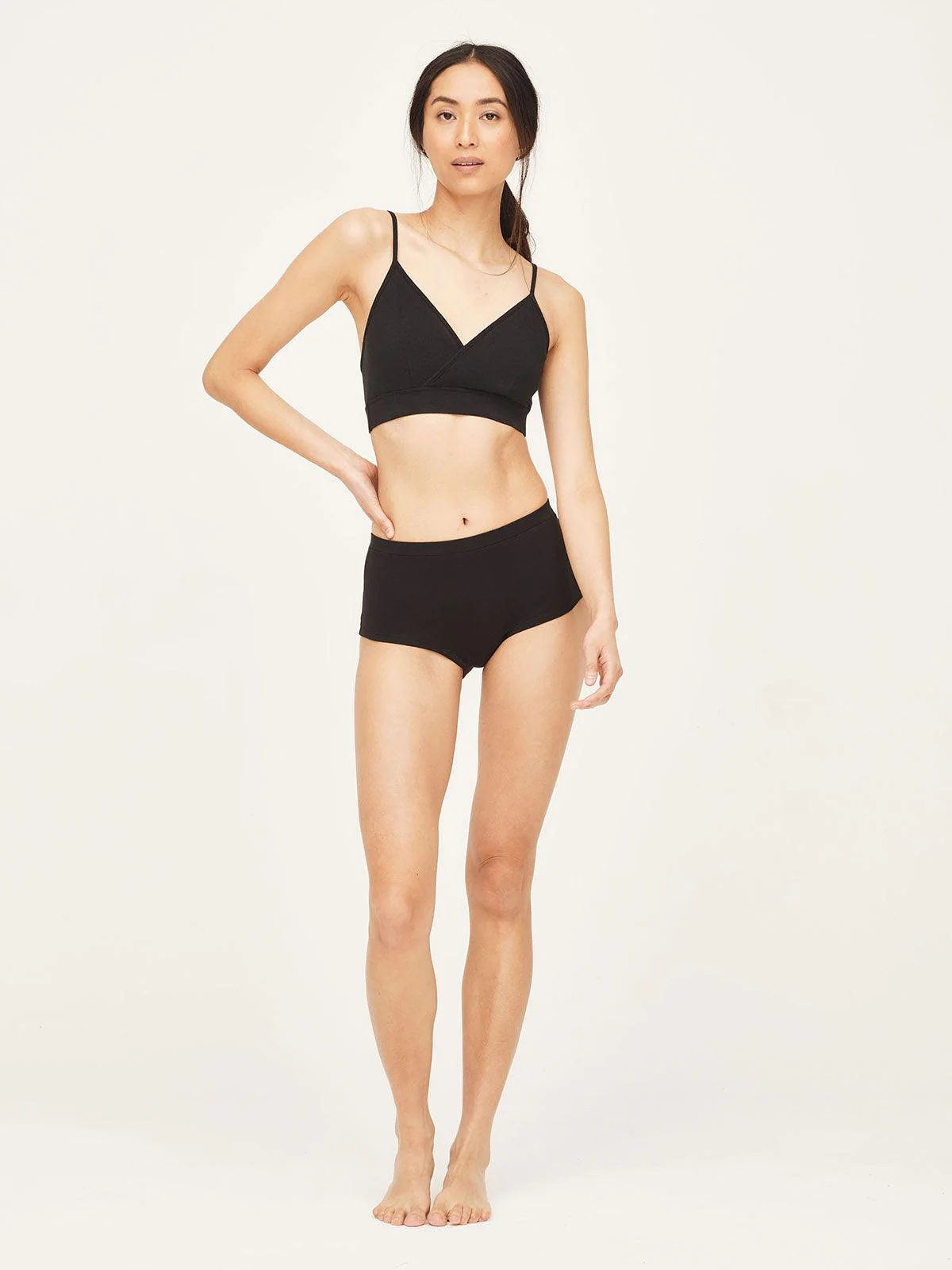 Organic Cotton Jersey Triangle Bralette - Flockneti