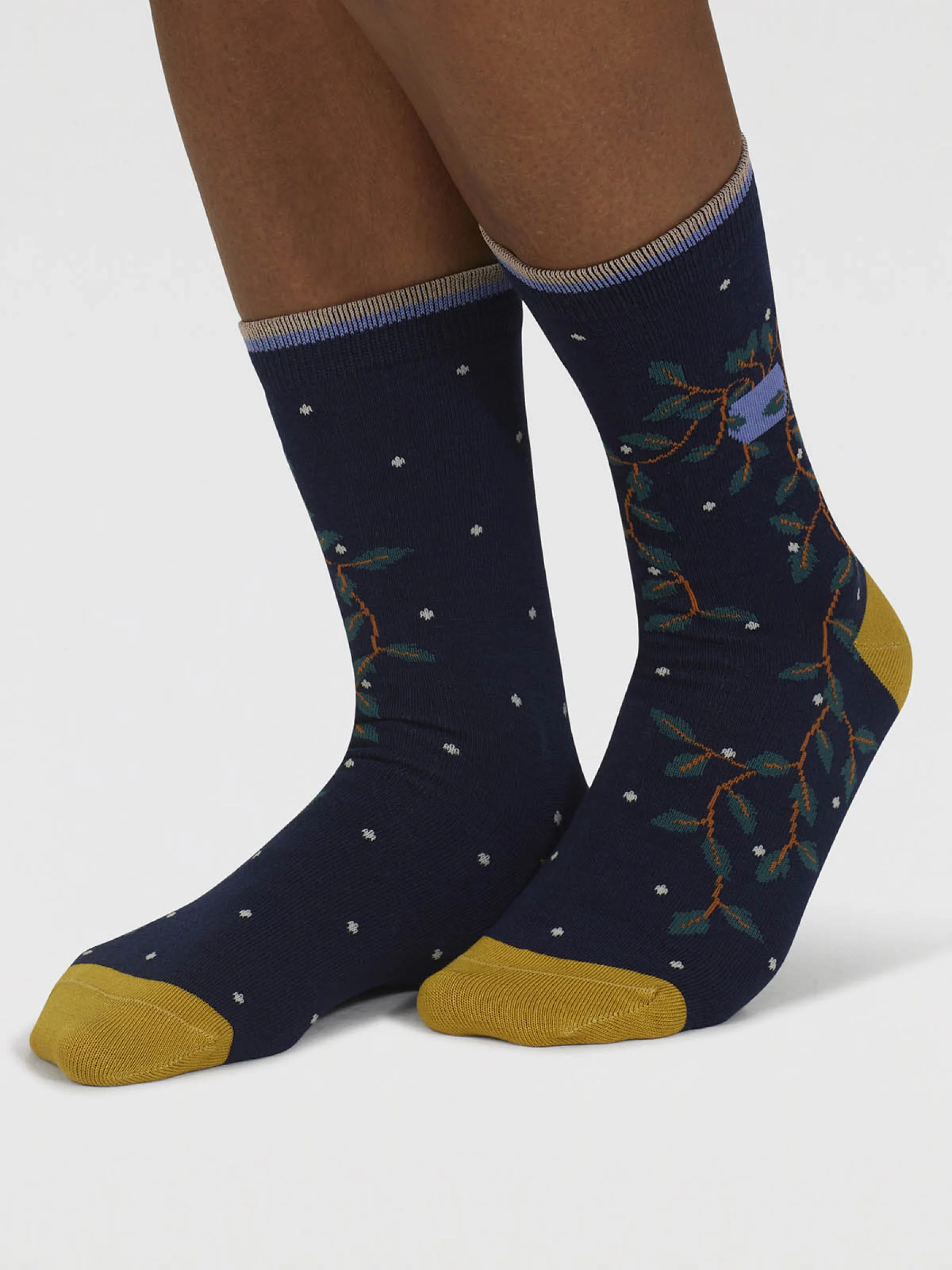 Dracaena House Plant Bamboo Socks In A Bag - Multi - Flockneti