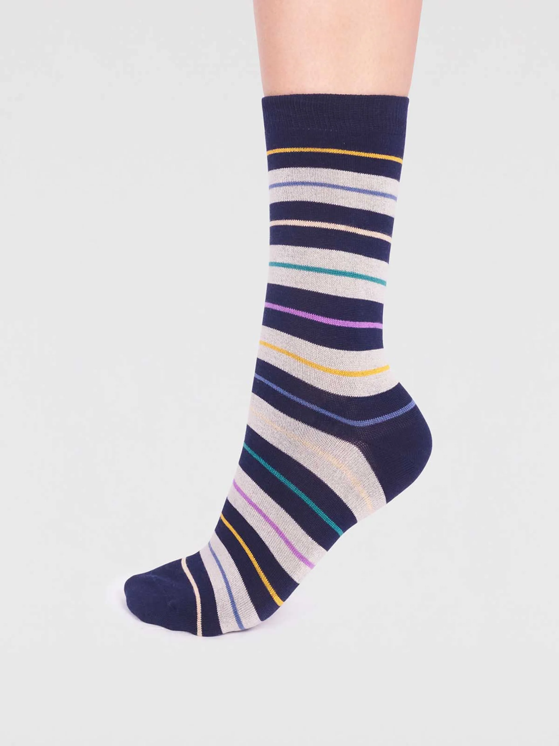 Evie Bamboo Heart 2 Pack Socks - Multi - Flockneti