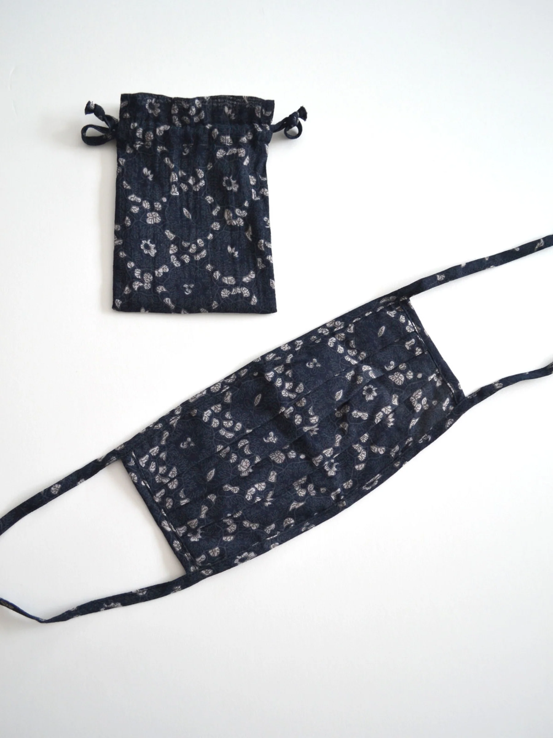 Organic Cotton Non-Medical Face Mask  - Ebonney Navy - Flockneti