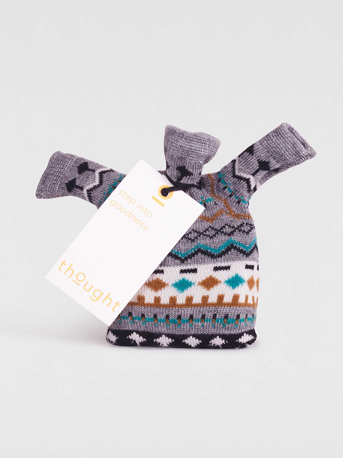 Dannie Baby Organic Cotton Fairisle Socks in a Bag - Multi - Flockneti