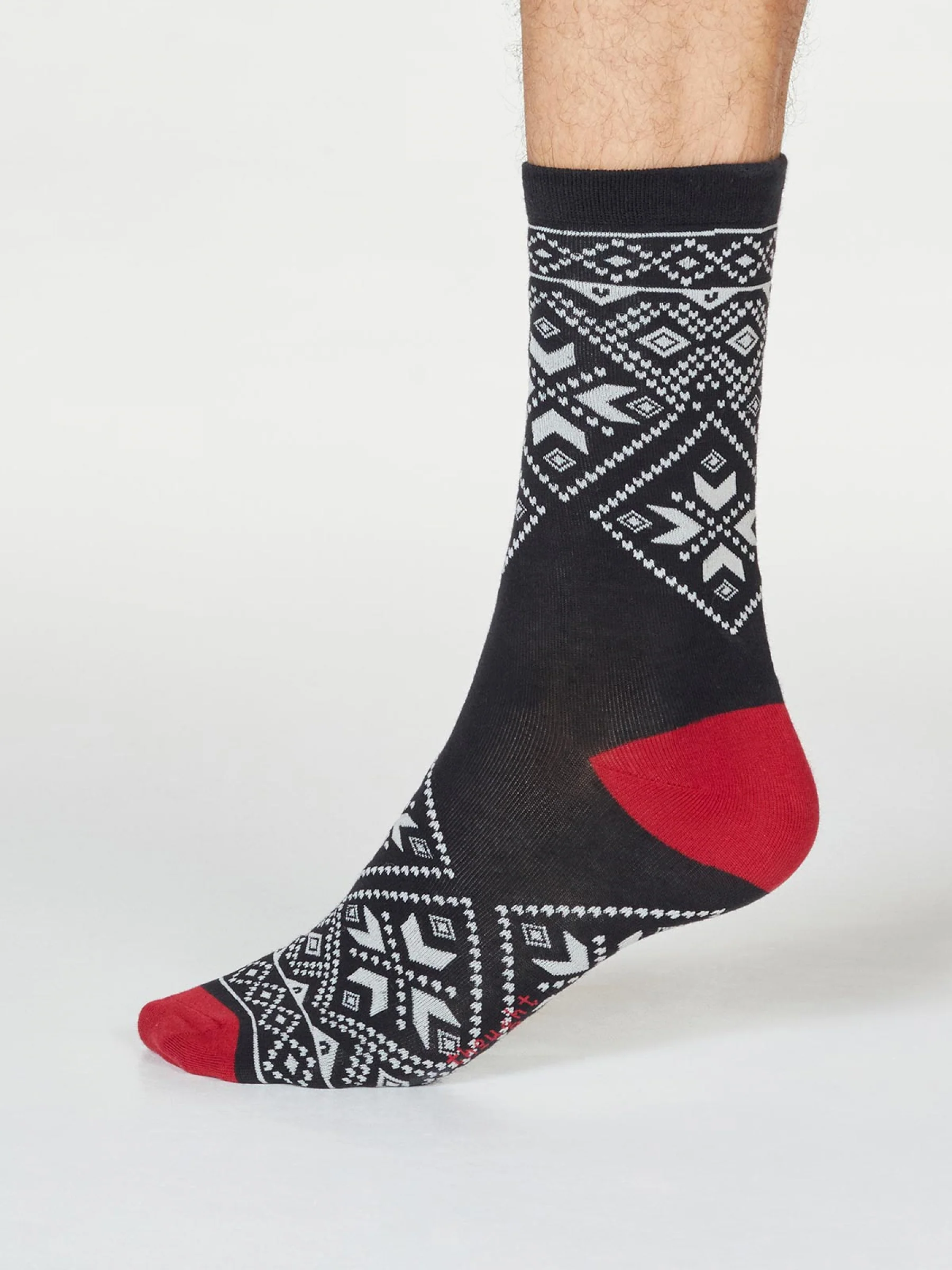 Hector Christmas Jumper Socks In A Bag - Black - Flockneti