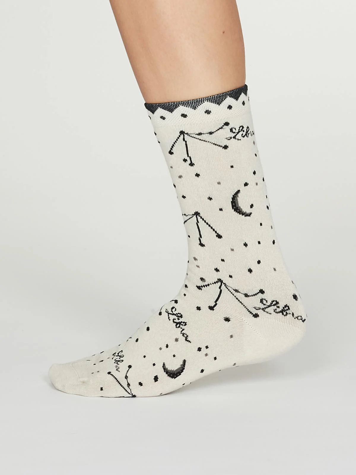 Libra Zodiac Bamboo Organic Cotton Horoscope Star Sign Socks - Flockneti