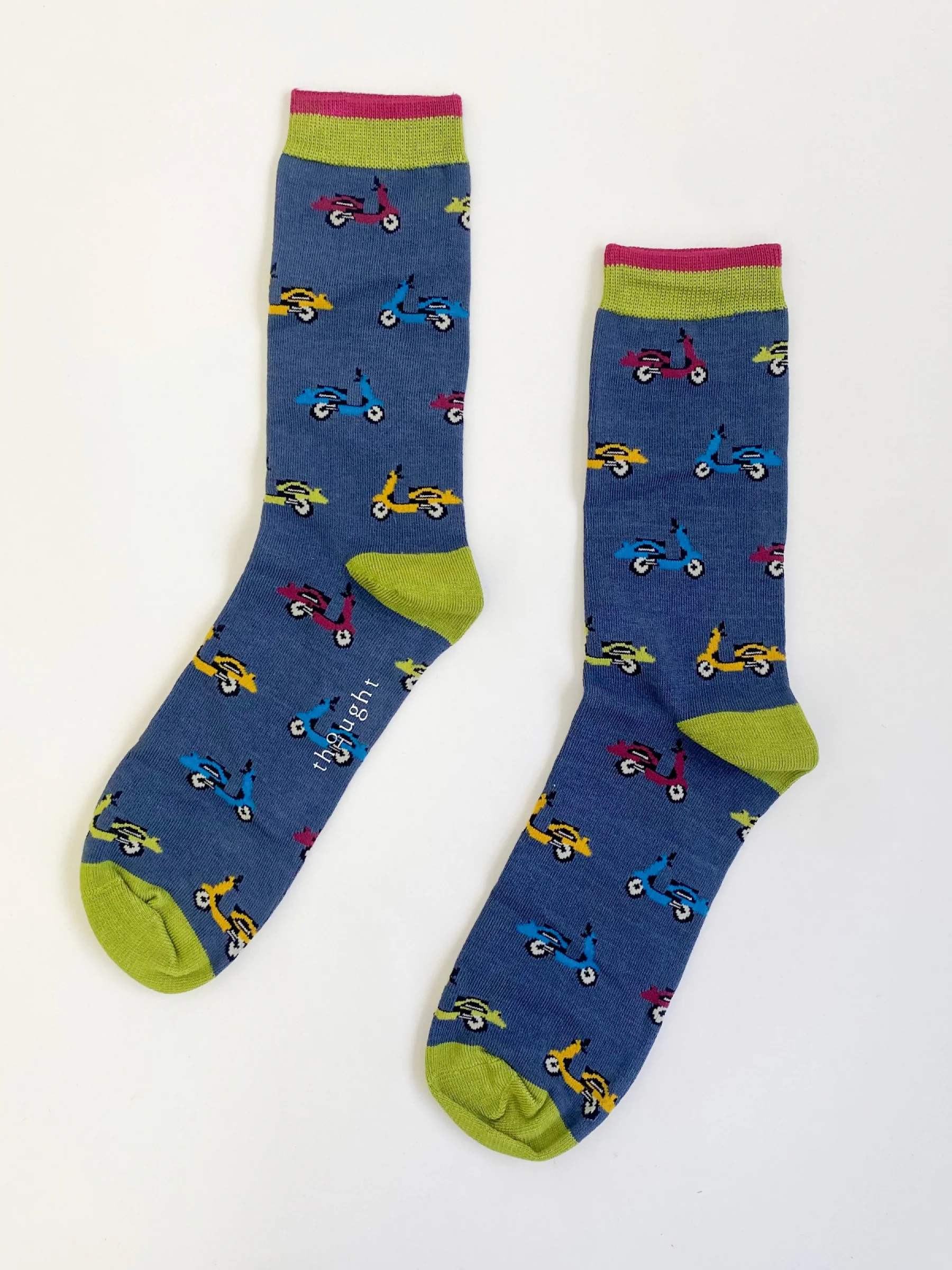 Scooter Socks - Blue Slate - Flockneti
