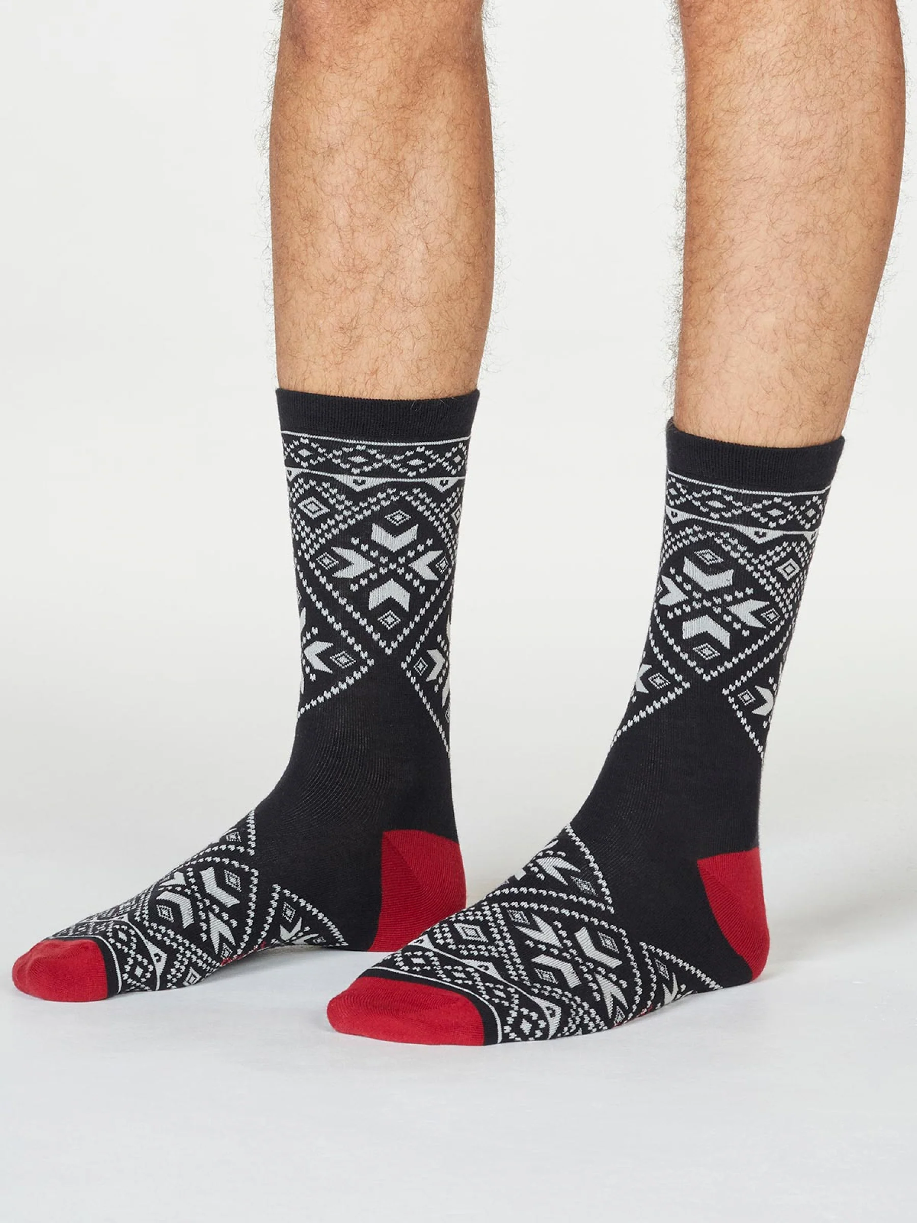 Hector Christmas Jumper Socks In A Bag - Black - Flockneti