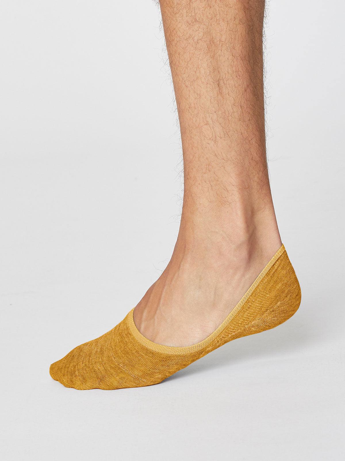 No Show Socks - Mustard Yellow - Flockneti