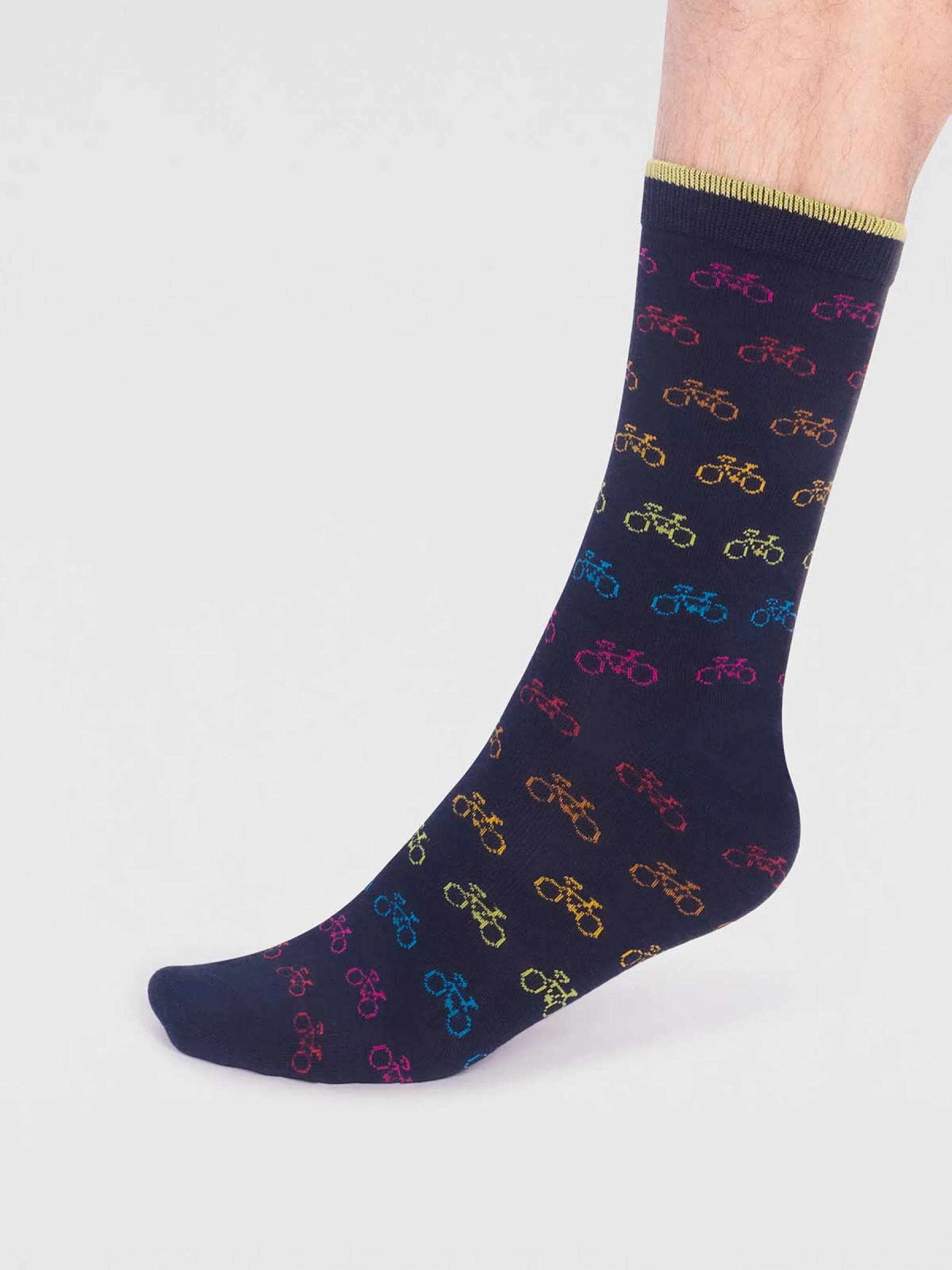 Brandon Bamboo Bike Pack Of Socks - Multi - Flockneti