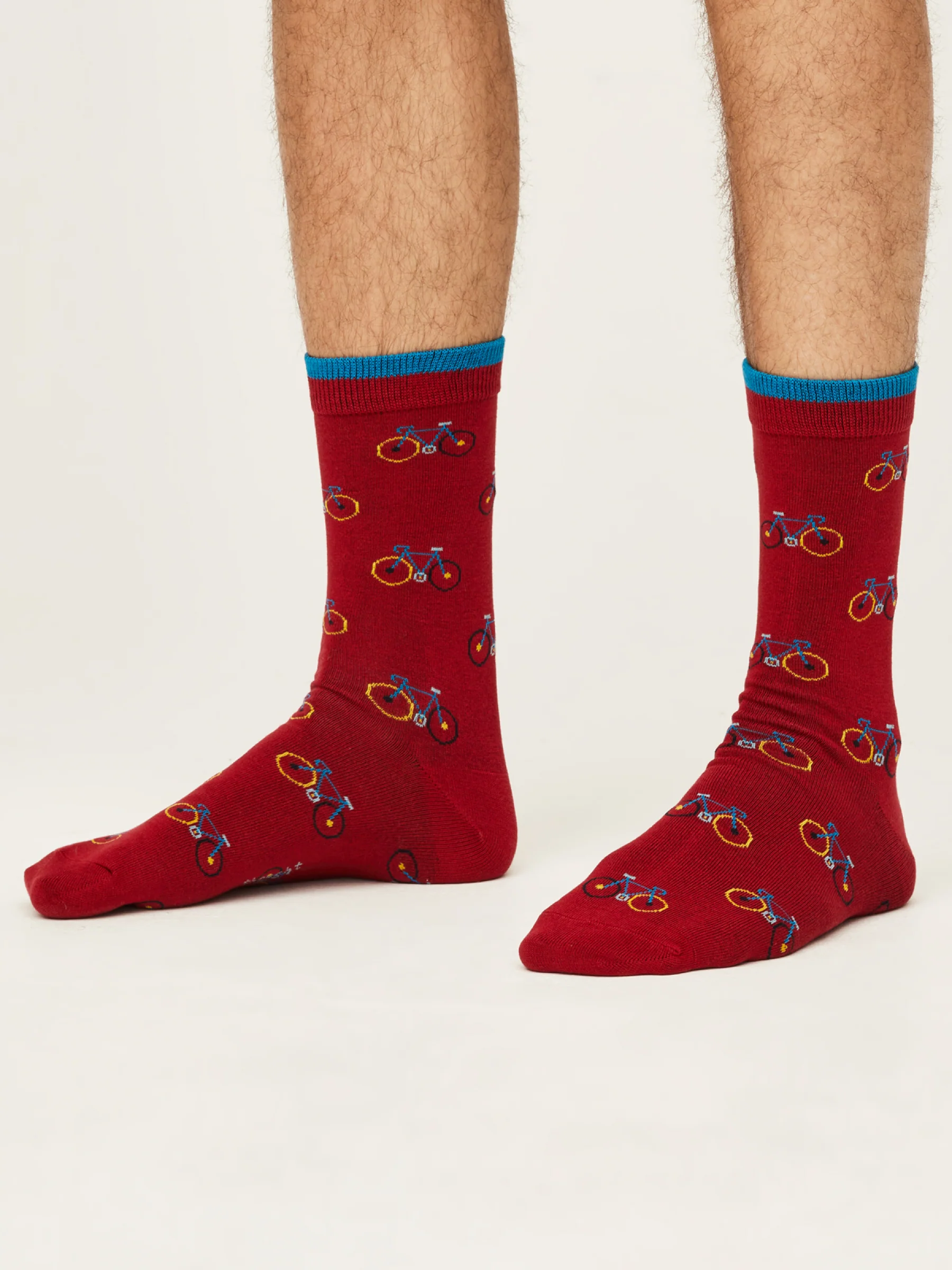 Classic Bicycle Socks - Berry Red - Flockneti